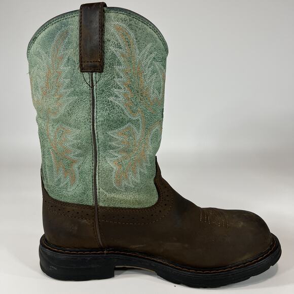 Ariat Tracey Composite Toe Work Waterproof Leather Western Boots Womens sz 8.5 B - Picture 3 of 14